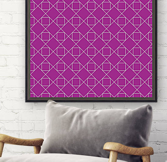 Magenta Geometric Pattern by rizu_designs
