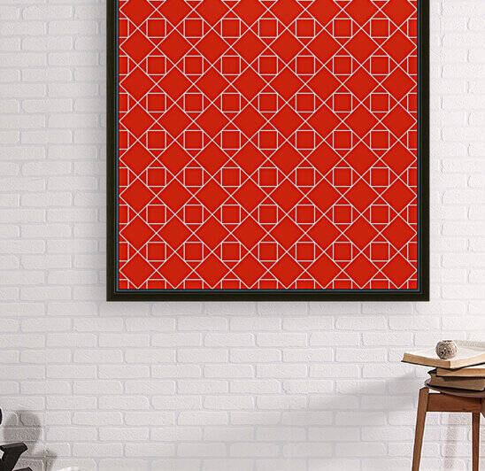 Orange Geometric Pattern by rizu_designs