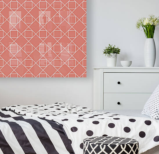 Pink Geometric Pattern by rizu_designs