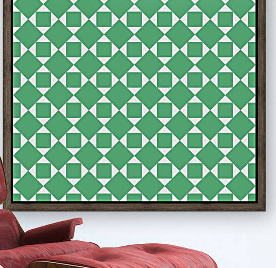 Green Geometric Pattern by rizu_designs