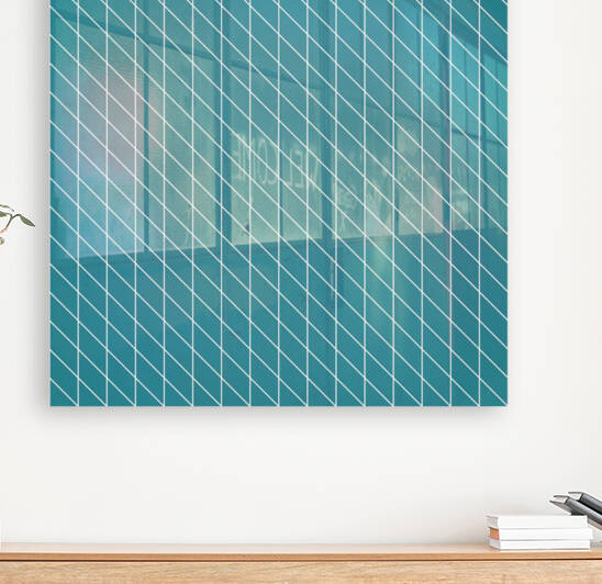 Cyan Checkers Pattern by rizu_designs