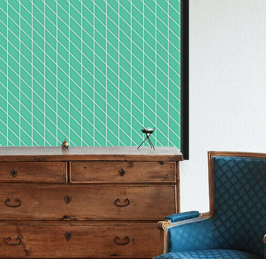 Aquamarine Checkers Pattern by rizu_designs