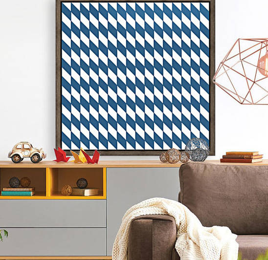 Navy Blue Checkers Pattern by rizu_designs