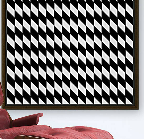 Black and White Checkers Pattern by rizu_designs