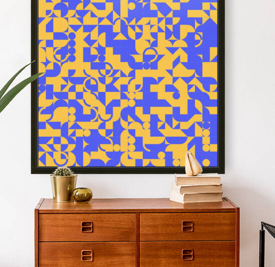 Navy Blue Geometric by rizu_designs