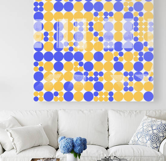 Navy Blue Circles Pattern by rizu_designs