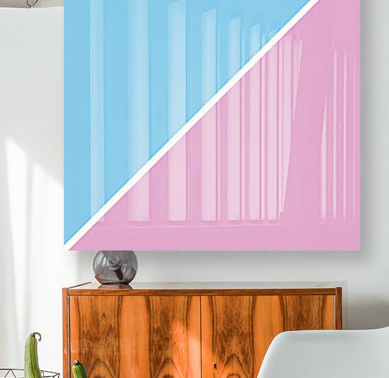 Baby Blue and Pearly Pink Abstract by rizu_designs