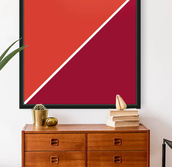 Fiesta and Jester Red Abstract by rizu_designs