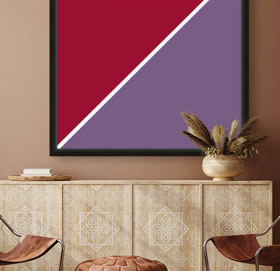 Jester Red and Purple Abstract by rizu_designs