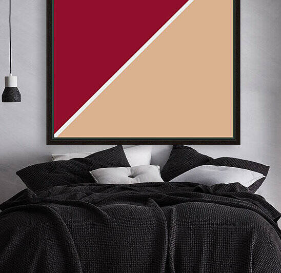 Jester Red and Tan Abstract by rizu_designs