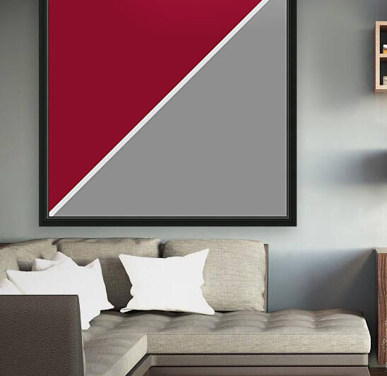 Jester Red and Silver Abstract by rizu_designs