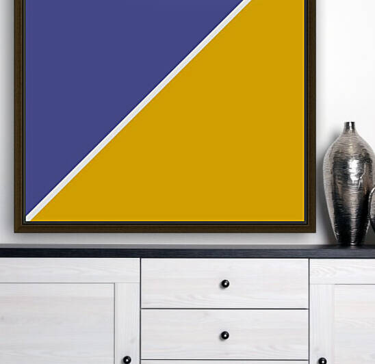 Grape and Yellow Abstract Reproduction