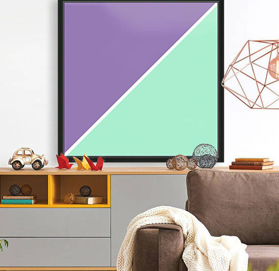 Lavender and Mint Abstract Reproduction
