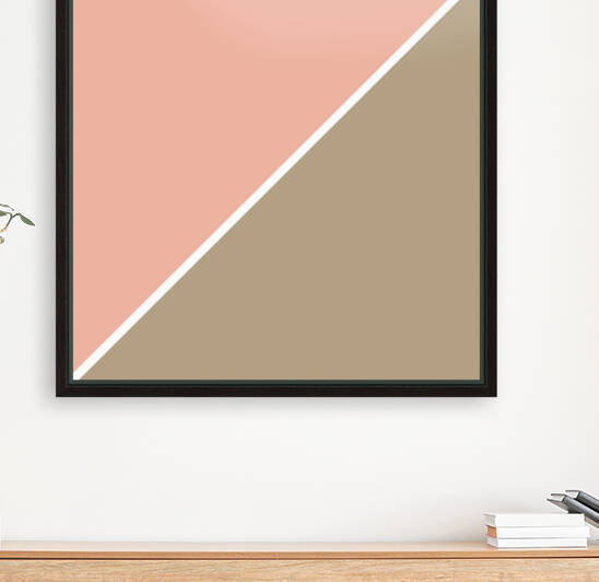 Peach and Khaki Abstract by rizu_designs