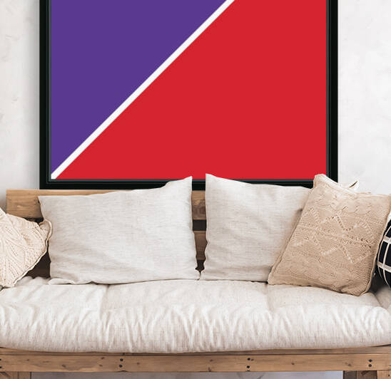 Red and Violet Abstract Reproduction