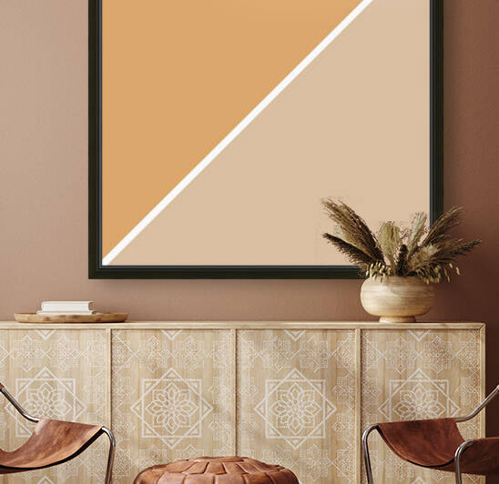 Tan and Beige Abstract Reproduction