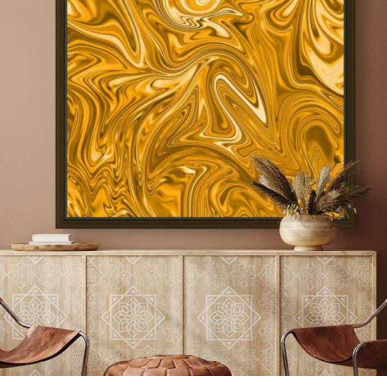 Orange Liquid Marble Reproduction