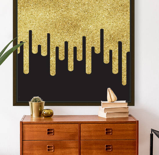 Dripping Gold Glitter Reproduction