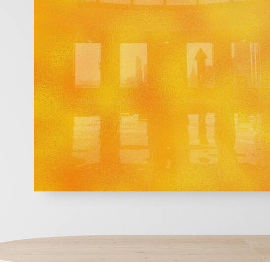 Orange Metallic Foil Reproduction
