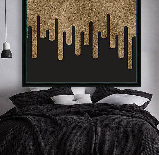 Dripping Tan Glitter Reproduction