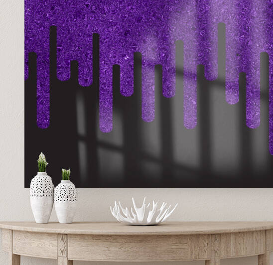 Dripping Indigo Glitter Reproduction