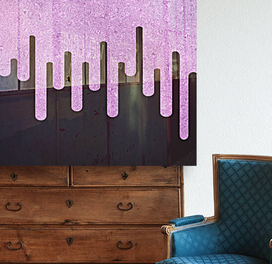 Dripping Plum Glitter Reproduction