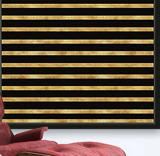 Gold Texture Stripes Reproduction
