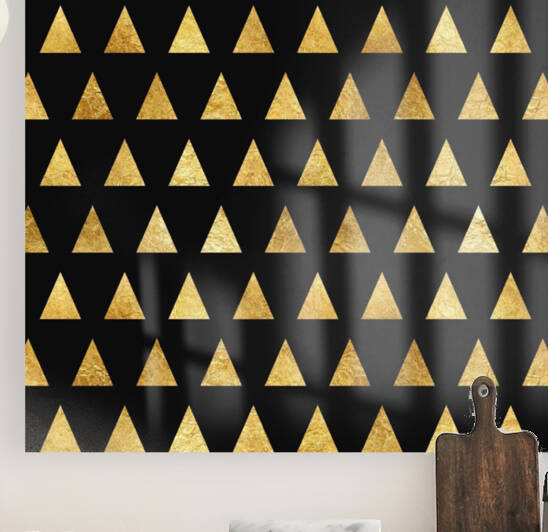 Gold Paper Texture Triangle Reproduction