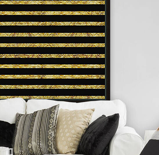 Gold Paper Crush Stripes by rizu_designs