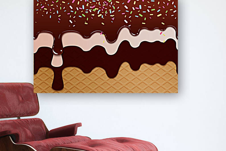 Brown Creamy Waffle Background by rizu_designs