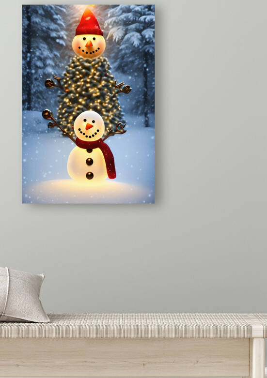 Charming Snowman Illustration by rizu_designs