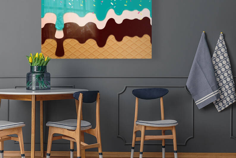  Mint Waffle Drips by rizu_designs