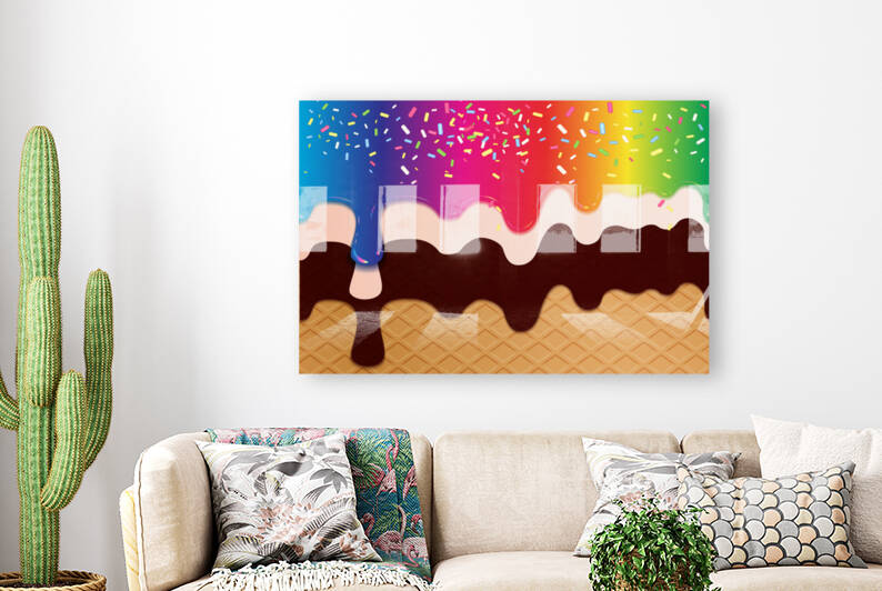 Rainbow Sherbet Waffle by rizu_designs