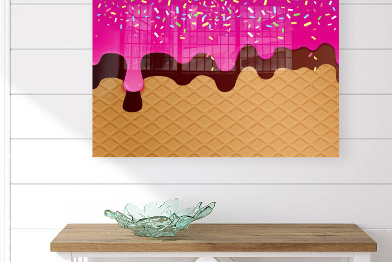 Rose Creamy Waffle Artwork by rizu_designs