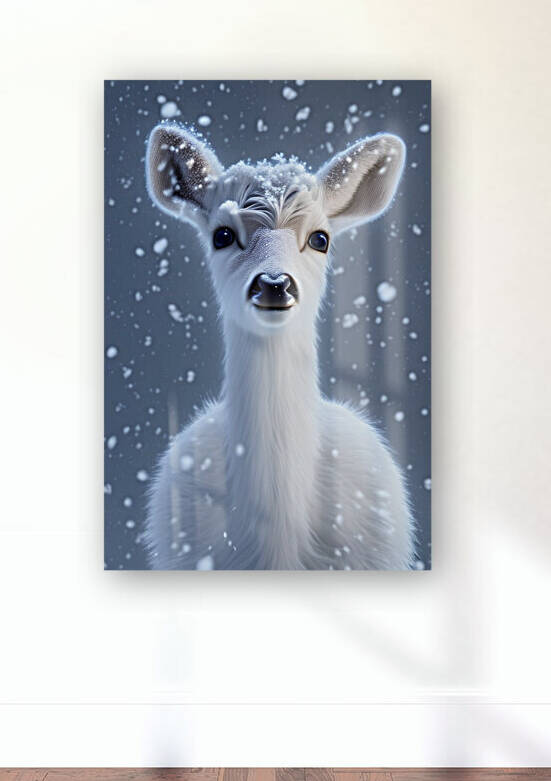 White Snow Deer by rizu_designs