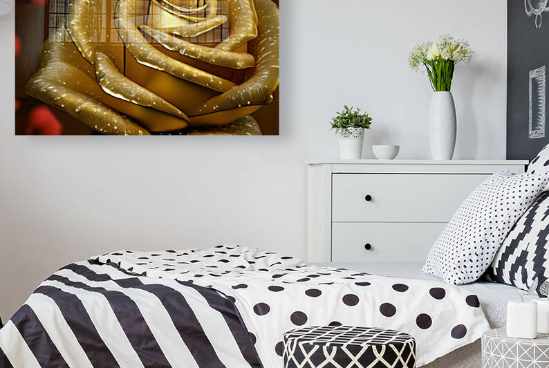 Gold Rose Art by rizu_designs