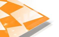 Abstract Orange Geometric Artwork HD Metal print