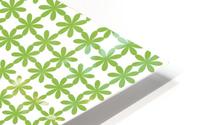 Green Flower Seamless Pattern Artwork HD Metal print