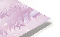 Pink Snowflakes Forest HD Metal print