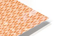 Orange Floral Seamless Pattern Background HD Metal print
