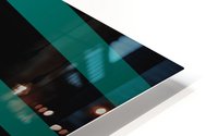 GREEN FOLIAGE STRIPE HD Metal print