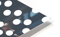 Charcoal Polka Dots HD Metal print