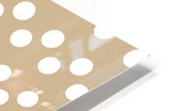 Almond Buff Polka Dots HD Metal print