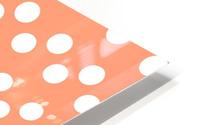 LIGHT SALMON Polka Dots HD Metal print