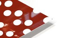 Crimson Polka Dots HD Metal print