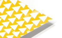 Yellow  White triangle HD Metal print