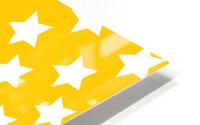 Yellow  White Stars HD Metal print