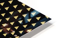 Gold Glitter Triangle Art HD Metal print