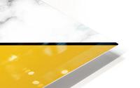 ABSTRACT MODERN YELLOW MARBLE HD Metal print