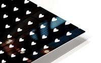 Black & White Heart Shape Pattern HD Metal print